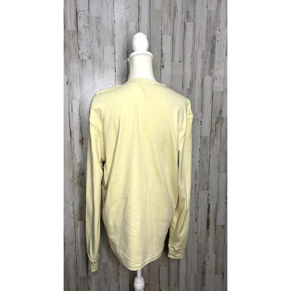 NWT Southern Proper‎ Men's Medium Long Sleeve Henley Shirt Yellow - Picture 5 of 7